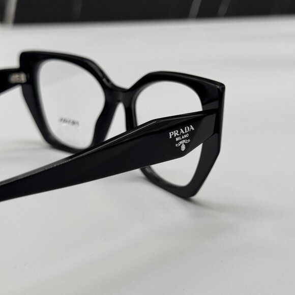 NEW PRADA PR18WV 1AB1O1 WOMEN BLACK VPR 18W 1AB1O1 EYEGLASSES - Picture 6 of 10